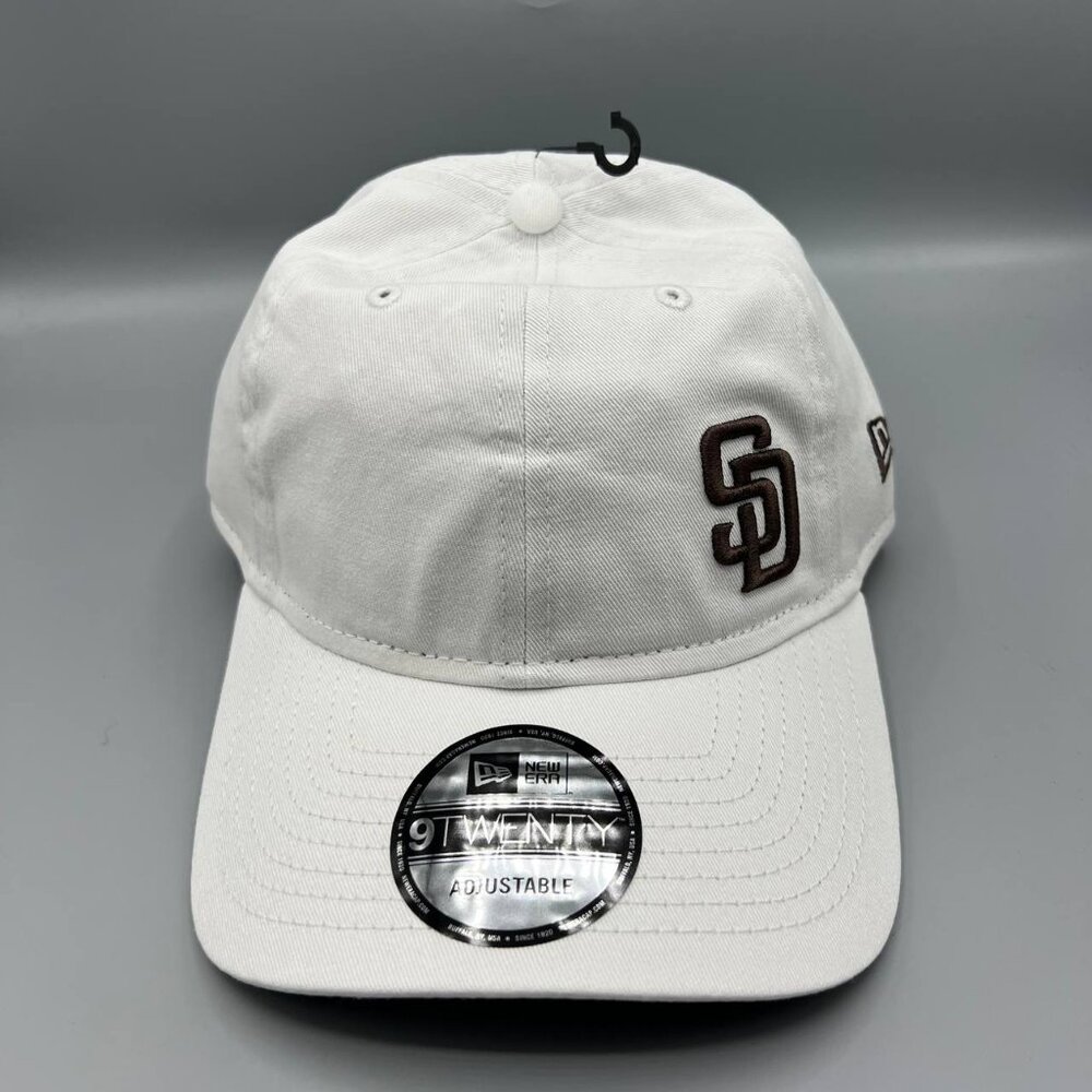 San Diego Padres Hat Men White 9Twenty New‎ Era Strap Back Cap New